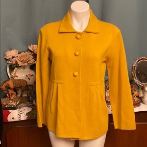 J Crew factory yellow mustard wool jacket L